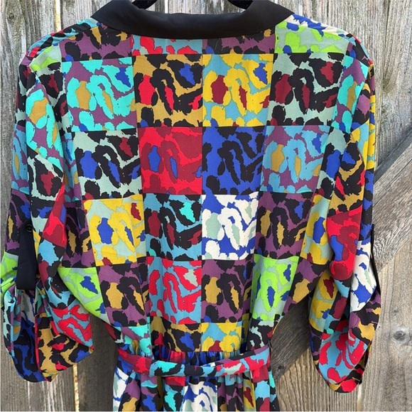 EUC Diane Von Furstenberg Sogol Button Front Shirt Dress Size Medium - Picture 11 of 12